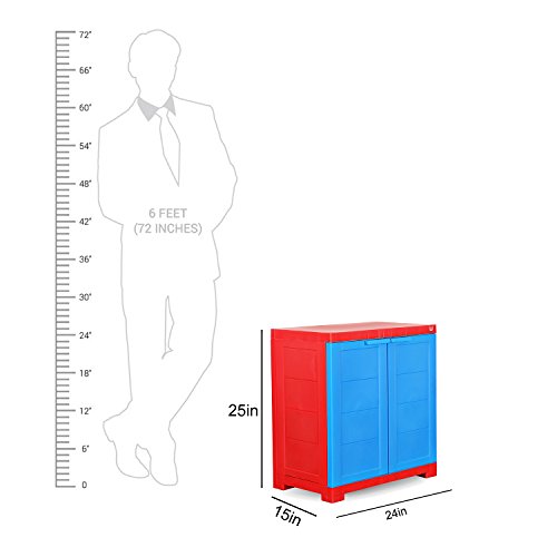 Cello Novelty Compact Bookshelf, Red
