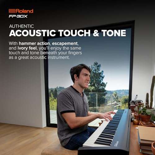Roland FP-30X Digital Piano, Black - Image 3