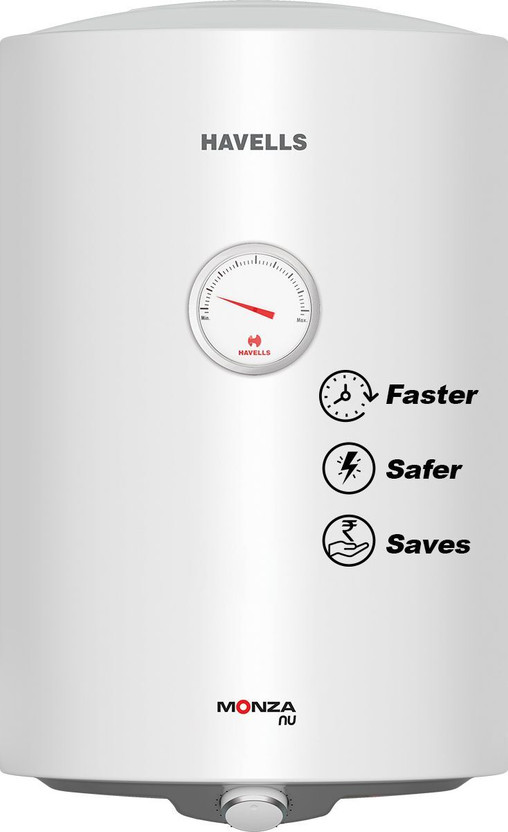 HAVELLS 50 L Storage Water Geyser (Monza Nu 50, White, Grey) (Whi...more