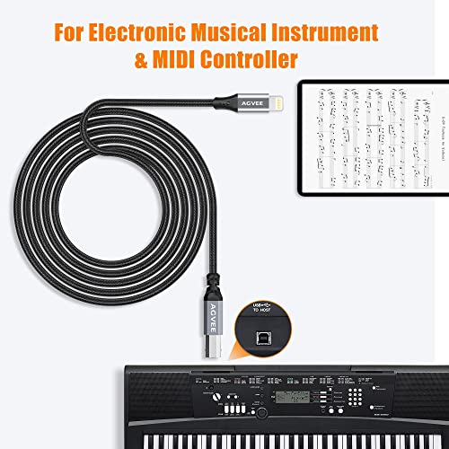 AGVEE 5ft Lightning OTG MIDI