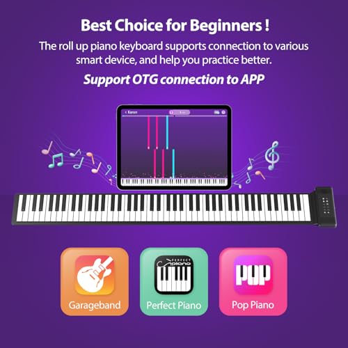 MARVTOWN 88 Key Roll Up Keyboard Piano - Image 2