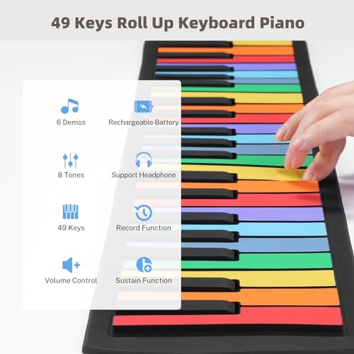 POGOLAB 49-Key Roll-Up Piano Keyboard