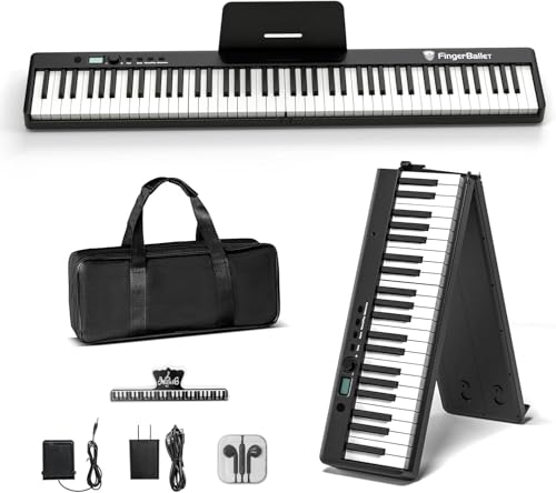 Portable Piano Keyboard, Semi-Weighted Folding