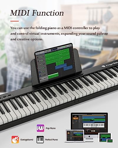 Portable Piano Keyboard, Semi-Weighted Folding