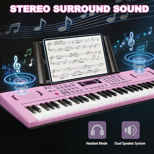 Electric Piano Keyboard, 61 Keys