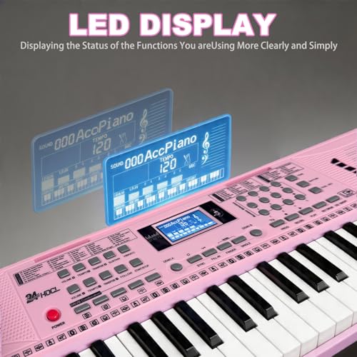 Electric Piano Keyboard, 61 Keys