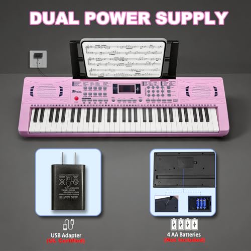 Electric Piano Keyboard, 61 Keys
