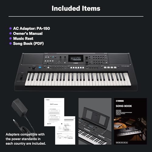 Yamaha PSR-E483 61-Key Touch-Sensitive Portable