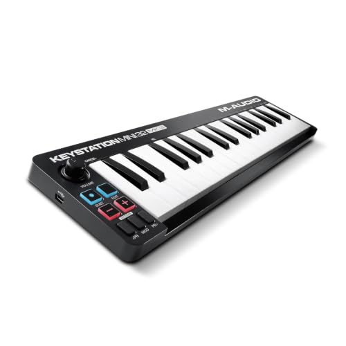 M-Audio Keystation Mini 32 MK3 | Ultra-Portable USB MIDI Keyboard Controller.