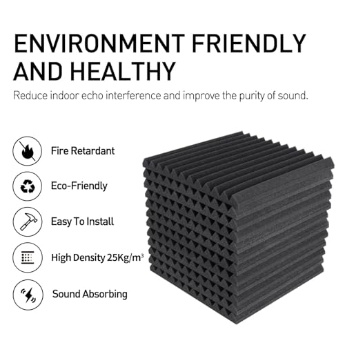 Focusound Acoustic Foam Panels, 1