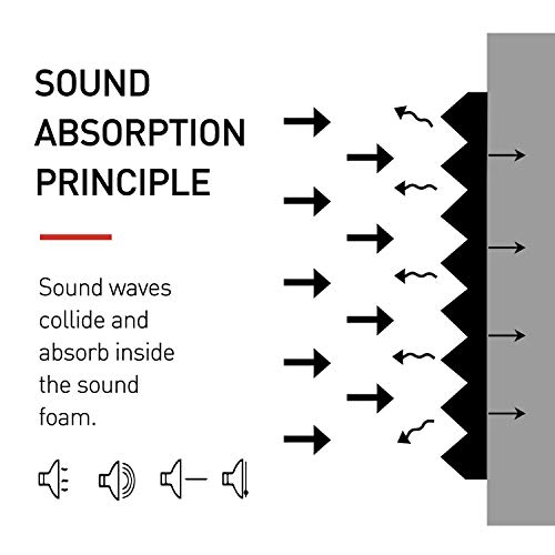 Focusound Acoustic Foam Panels, 1