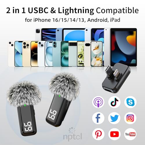 NPTCL Mini Wireless Lavalier Lapel