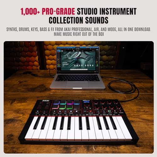 Akai MPK MINI MK4 Compact Midi Keyboard and Pad MIDI Controller Black - Image 4