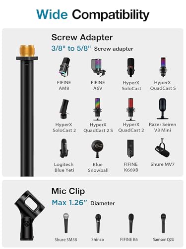 InnoGear Microphone Stand, Universal Mic