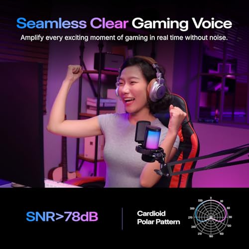 MAONO Gaming USB Microphone, Noise