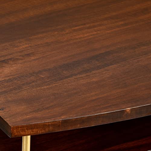 Nilkamal Alexis Solid Wood Center Table (Red Walnut) - Image 3