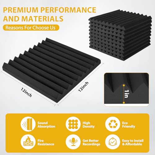 Acoustic Foam Panels Sound Absorbing