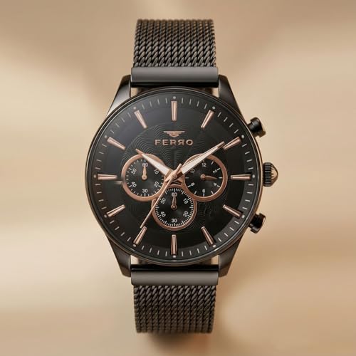 Ferro Chronograph Men's Watch (Dial Colored Strap) - Image 2