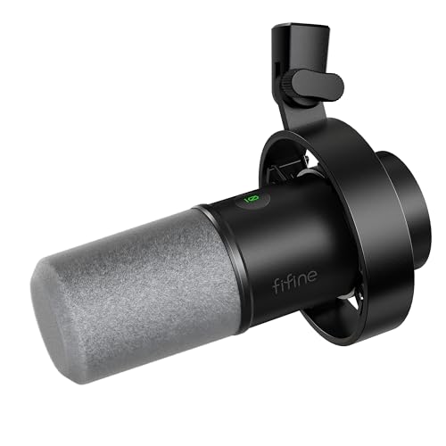 FIFINE Dynamic Microphone, XLR/USB Podcast