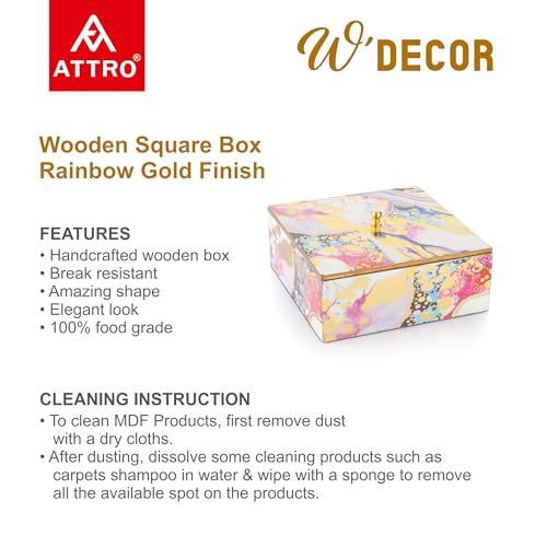 ATTRO Elegant Rainbow Gold Designer