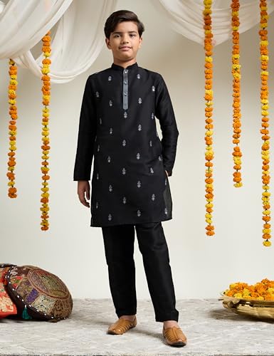 Amazon Brand - Symbol Boy's Festive Embellished Kurta Pajama Set - Image 3