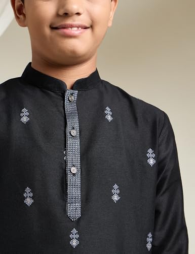 Amazon Brand - Symbol Boy's Festive Embellished Kurta Pajama Set - Image 4