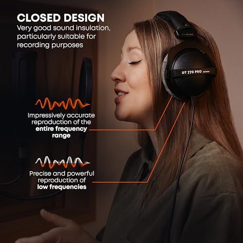 beyerdynamic DT 770 PRO 80 Ω Studio Headphones, Closed Systems, - Image 7
