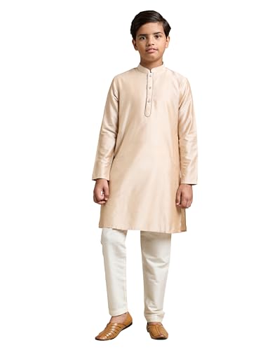 Amazon Brand - Symbol Boy's Festive Rayon Kurta Pajama Set