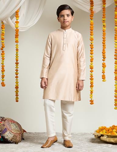 Amazon Brand - Symbol Boy's Festive Rayon Kurta Pajama Set - Image 2