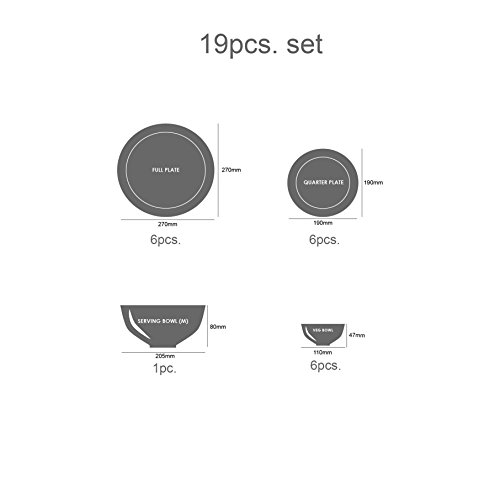 Cello Imperial Red Rose Fantasy Opalware Dinner Set, 19 Pieces, White - Image 5