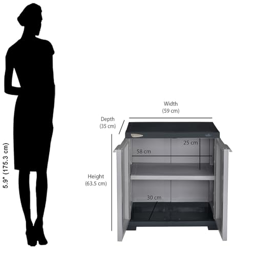Nilkamal SpaceMax 2 Shelves Plastic