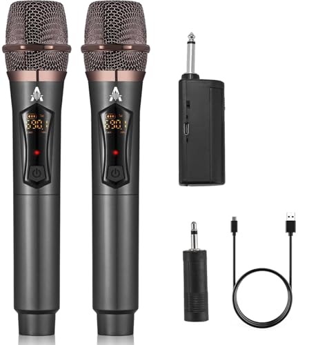 ALPOWL Wireless Microphones, Metal Dynamic