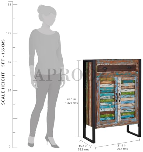 APRODZ Reclaimed Wood Mauri 2-Door