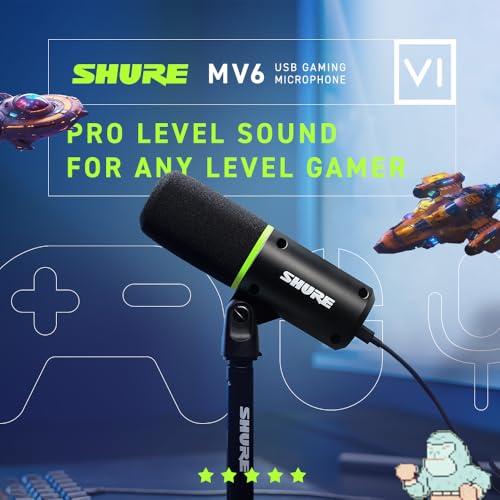 Shure MV6 Gaming Microphone, Dynamic