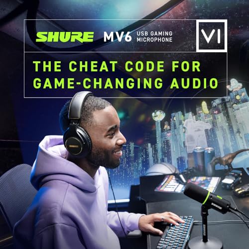 Shure MV6 Gaming Microphone, Dynamic