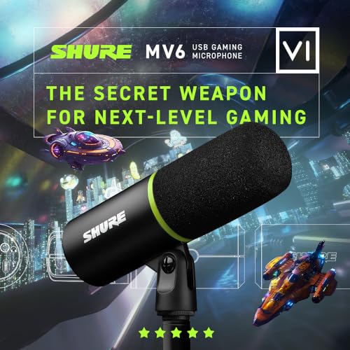 Shure MV6 Gaming Microphone, Dynamic