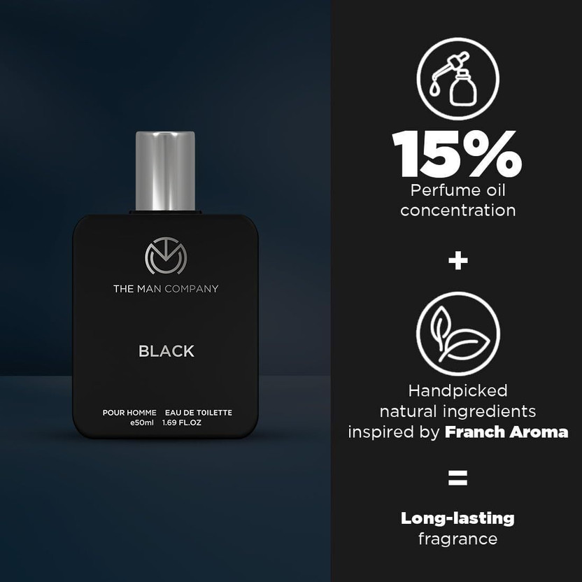 THE MAN COMPANY Black perfume Eau de Toilette - 50 ml (For Men) - Image 5