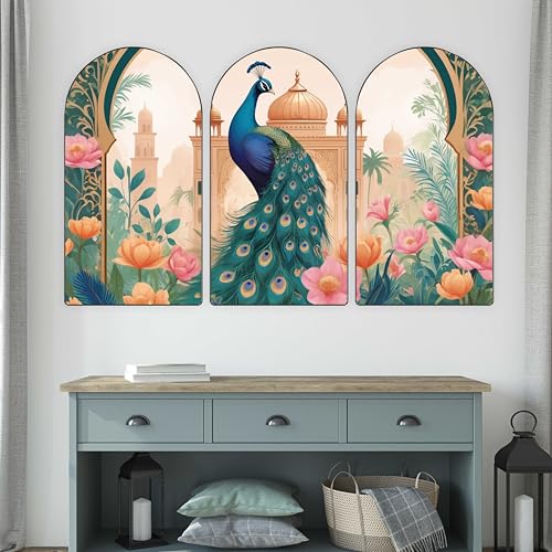 Livin'luxe Set of 3 Peacock