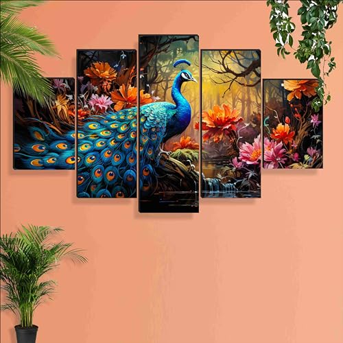 SAF Peacock Paintings for Wall