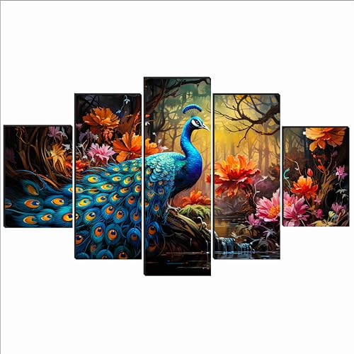 SAF Peacock Paintings for Wall
