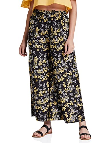 Amazon Brand - Myx Women Relaxed Cotton Flared Palazzo (Available in Plus Sizes)