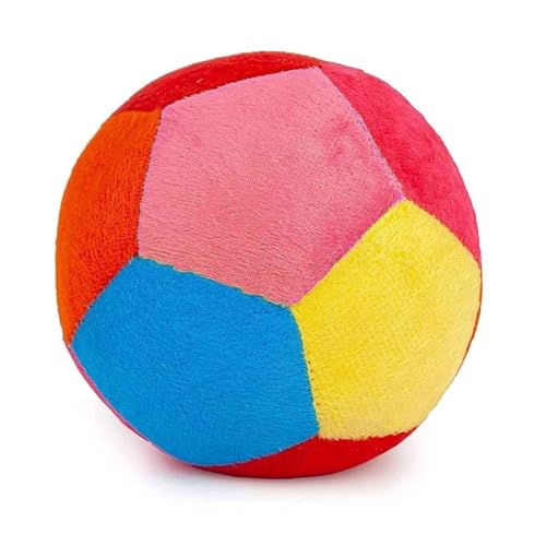 DearJoy Baby Soft Ball Toy Figure with Rattle Sound - Multicolour