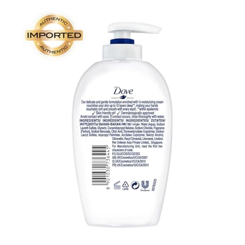 Dove Shea Butter and Vanilla Hand Wash, 250 milliliters - Image 3