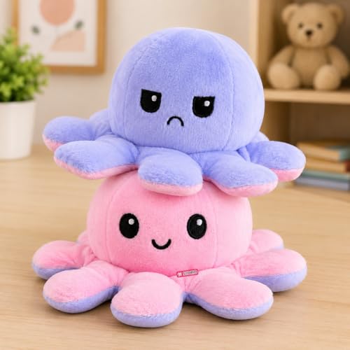 Storio Toy Octopus Plushie Reversible