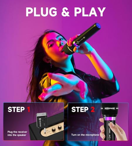 Wireless Microphone, Rechargeable Wireless Microphones