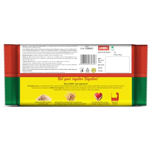 Unibic Oats Digestive, 1kg - Image 4