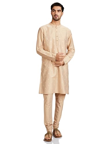 Amazon Brand - Symbol Men Festive Long Regular Fit Kurta & Pyjama Set (2Pcs)