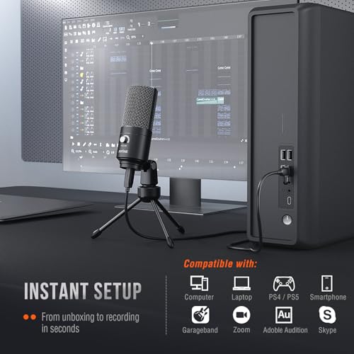 Fifine K669B USB Microphone, Metal