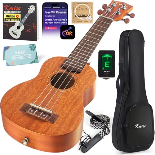 Kmise Ukulele Soprano Beginner Mahogany