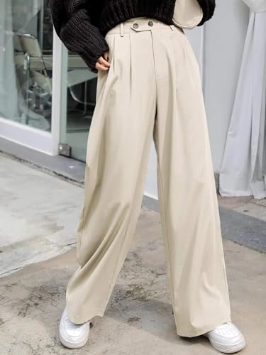 KOTTY Women's Straight Fit Mid Rise Cotton Blend Solid Trousers - Image 2